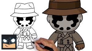 How To Draw Rorschach | Watchmen - Youtube