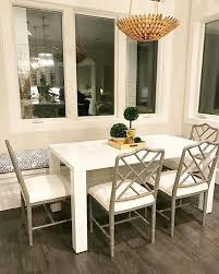 Katie Kime Bamboo Chairs Mum Print Home Side Chairs Modern Dining Room