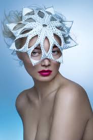 Fashion with Paper Headpieces by Designer Penny Chu NY