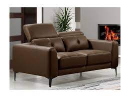 Divani moderni, design e classici per ogni salotto. Divano 2 Posti In Pelle Di Bufalo Marrone Jasper