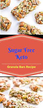 Sugar Free Keto Granola Bars Recipe Zuckerfreies Granola Bars Rezepte Rezepte