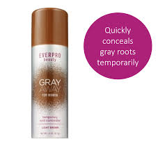 Everpro Beauty Gray Away Temporary Hair Color Root Concealer Light Brown Walmart Com Walmart Com