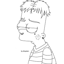 Bart simpson wallpaper | tumblr. Lil Peep Bart Simpson Cry Baby By Dheydem C Desenho Dos Simpsons Desenho Hippie Tatuagem Desenho Animado