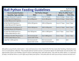 Ball Python Feeding Guidelines