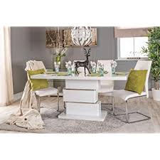 Great savings free delivery / collection on many items. Furniturebox Uk Apollo 6 White High Gloss Rectangle Chrome Metal 6 Seater Dining Table And 6 Modern Stylish Lorenzo Dining Chairs Set Dining Table Only Dining Room Sets Home Kitchen