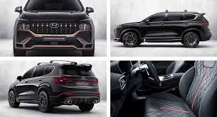 The 2021 hyundai santa fe features a wider, more aggressive front grille, digital display and a panoramic sunroof. 2021 Hyundai Santa Fe Gets N Performance Parts In South Korea Carscoops