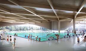 Gallery Of 3xn Architects Wins Competition For New Aquatic Center In Sweden 3 Win Competitions Architect Indoor Swimming Pools