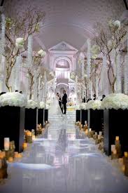 Black And White Glamorous Wedding Wedding Aisle Decorations Wedding Decor Elegant White Wedding Ceremony