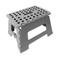 This step ladder is extremely lightweight, opens and closes very easily, and fits into a small space room when not in use. Wickes Plastic Folding Step Stool Grey Wickes Co Uk