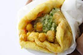 Trinidadian Doubles Recipe With Cucumber Chutney Step By Step Caribbean Vegan Taymer Mason Trini Food Recipes Caribbean Recipes