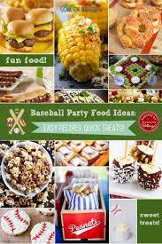Easy Birthday Party Food Ideas For Adults Easy Baseball Party Food Ideas Quick Recipes Treats Baseball Food Party Baseball Theme Food Baseball Food