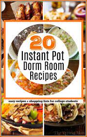 Easy, healthy recipes for the next four years & beyond. Here S A Free Printable Cookbook For College Students With 20 Easy Recipes To Choose From Cooking In A Dorm Room Has Never Been Easier Instant Pot In 2019