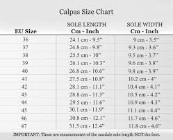 Calpas Sandals Women Men Size Charts Only For Flat Sandals