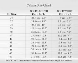 Calpas Sandals Women Men Size Charts Only For Flat Sandals