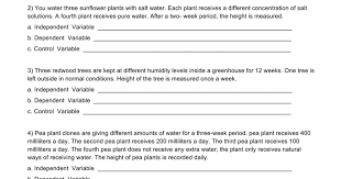 Smithers thinks that a special juice will increase the. Identifying Variables Worksheet Google Docs