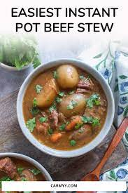 Easy Instant Pot Beef Stew Recipe Beef Recipes Easy Instant Pot Beef Pressure Cooker Beef Stew