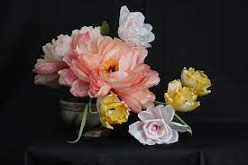 A lap neck design and snap closure allows for convenient changing. Edited Private Group Is Closed Public Group Is Linked In Profile This Was A Spring Arrangement As I Was Discove Spring Arrangements Floral Art Large Flowers