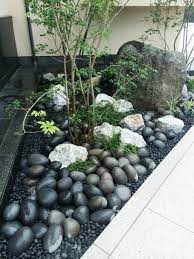 Pin By Abbey Nicole On Backyard Rock Garden Landscaping Small Front Yard Landscaping Ideas Front Yard Rock Garden