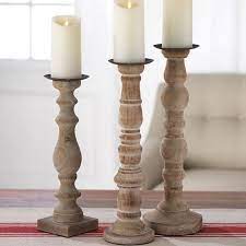 2 metal candle holders tall shabby romantic chic cottagecore farmhouse wedding. Wooden Pillar Candle Holders Set Of 3 Wooden Pillar Candle Holders Pillar Candle Holders Candle Holders