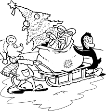 Raamtekening pertaining to arreslee tekening. Leuk Voor Kids Een Arreslee Met Kerstkado S