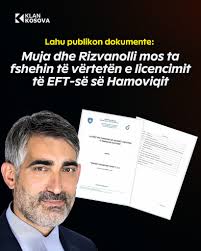 Më 02 shtator 2021, është licensu EFT, nga ZRrE", theksoi ish-zyrtari i  LVV-së