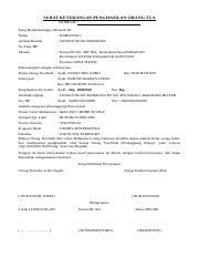 Selain pernyataan dari orang tua surat keterangan penghasilan dari kepala desa tentunya akan sangat membantu. Surat Penghasilan Ortu Dari Rt Rw Docx Surat Keterangan Penghasilan Orang Tua Nomor Yang Bertandatangan Dibawah Ini Nama Hariyono Alamat Rumah Course Hero