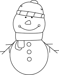 Drawing simple snowman clipart #17340921. Black And White Snowman Clip Art Black And White Snowman Image Snowman Images Snowman Coloring Pages Snowman