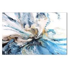 They are usually seen on the surfaces of various homes, offices, ethnical centers, theatres. Colorful Ocean Large Abstract Poster Canvas Art Landscape Painting Wal Shopcoolpaintings Com