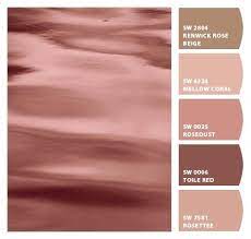 Lets talk rose gold spray paint colors! I Just Spotted The Perfect Colors Rose Paint Color Rose Gold Color Palette Rose Gold Painting