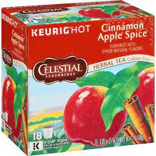 Celestial Seasonings Cinnamon Apple Spice Herbal Tea Tea Bags 18 Ct Walmart Com Spiced Apples Cinnamon Apples Celestial Seasonings