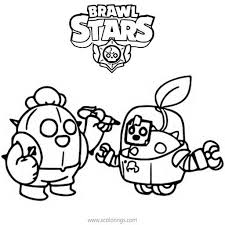Sprout propels a ball of seeds that bounces around before bursting with a bang! Sprout And Spike Brawl Stars Coloring Pages Xcolorings Com