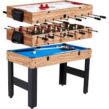 Md Sports 48 3 In 1 Combo Game Table Pool Hockey Foosbal Accessories Included Walmart Com Multi Game Table Billiards Table Games