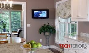 kitchen tv wall mounted traditional