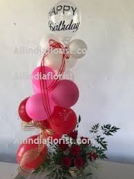 Magnificent red forever rose in acrylic box. Send Balloons To India Birthday Cakes And Balloons Gift Shop
