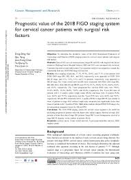 Though the below mostly concerns your physician, it may be helpful as you work to understand what treatment options may be appropriate for you. Top Pdf Figo Staging 1library