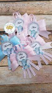 Elephant Baby Custom Guest Pins Elephant Baby Shower Grandma Etsy