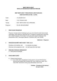 Majlis yang dimulakan dengan ucapan a. Minit Mesy Pengurusan Bantuan Sekolah Bil 2 2019 Pages 1 3 Flip Pdf Download Fliphtml5