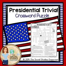 For many people, math is probably their least favorite subject in school. Presidential Trivia Crossword Puzzle By The Social Studies Emporium