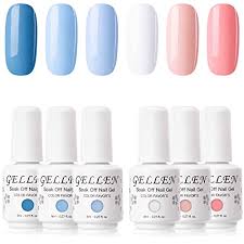 We have now placed twitpic in an archived state. Buy Gellen Gel Nail Polish Kit Blue Peach 6 Colors Popular Spring Summer Nail Art Design Colors Salon Home Gel Manicure Set Online In Indonesia B00zotmghc