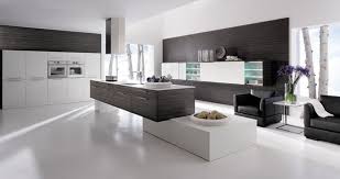 black modern kitchen interior design