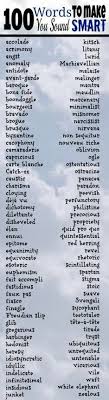 100 Words To Make You Sound Smart Writing Words Words 100 Words