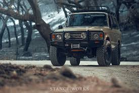 The Daily Grind The Stanceworks Ls Swapped Fj60 Land Cruiser At Lake Cachuma Stanceworks Land Cruiser Cruisers Land Cruiser 70 Series