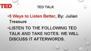 When someone is trying to share something with you about their perspective, their challenges, their feedback, try visually picturing an open. Listening Skills In Lectures Professor Oumama Kabli October