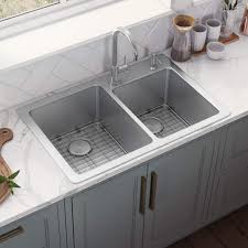 05 jul, 2021 post a comment Ruvati 33 X 22 Inch Drop In Topmount Kitchen Sink 16 Gauge Stainless Steel 50 50 Double Bowl Rvm5150 Kitchen Bar Sinks Kitchen Sinks Svanimal Com