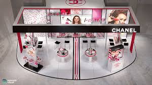 Chanel Rouge Coco Gloss Pop Up Store On Behance Pop Up Store Pop Up Booth Design