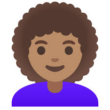 I've got naturally curly hair. Woman Medium Skin Tone Curly Hair Emoji