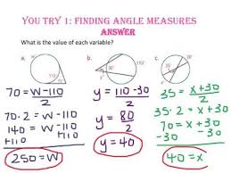 Worksheet to calculate arc length and area of a sector (degrees). 12 4 Angle Measures And Segment Lengths Youtube