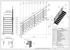 Aussentreppe Tokio 9 Stufen Technische Zeichnung Aussentreppe Stahltreppen Aussen Treppe