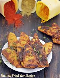 Shallow Fried Yam Recipe Suran Snack Recipe Yams Recipe Recipes Indian Food Recipes Vegetarian