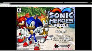 Click on each puzzle to start. Sonic Heroes Puzzle Flash Game Youtube